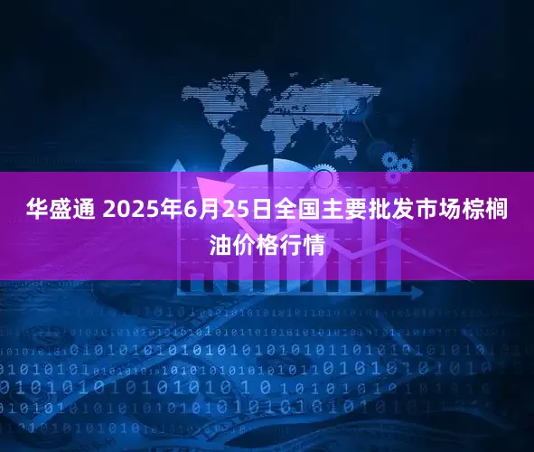 华盛通 2025年6月25日全国主要批发市场棕榈油价格行情