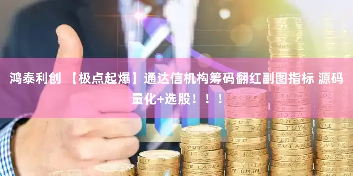 鸿泰利创 【极点起爆】通达信机构筹码翻红副图指标 源码量化+选股！！！
